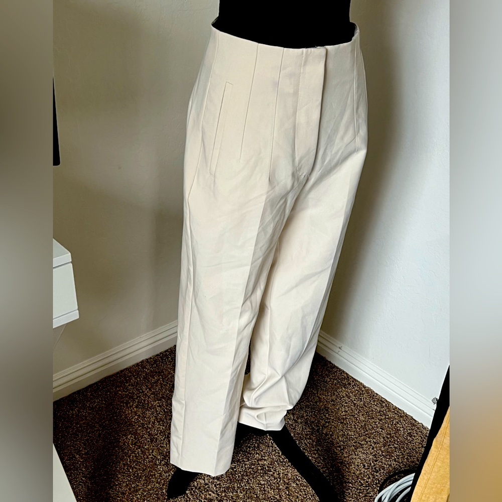 Zara-Flat Front Pleated Trousers 0120-15